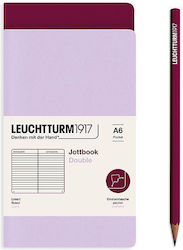 Leuchtturm1917 Jottbook Notebook A6 Ruled Red