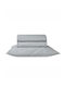 Kentia Cearșaf Single cu Elastic 90x200+35cm. Essential Gri deschis