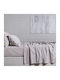 Aigaion Cearșaf Super dublu 245x290cm. Non Iron Gri
