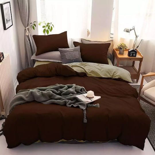 Ypnos Set Queen 4pcs 240x270cm Dark Brown