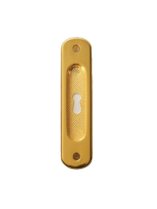 Finetto Χρυσό Ματ Door Flush Handle with Key Hole 102-1139###ORO