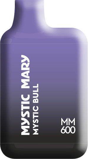 Mystic Mary MM600 Електронна Цигара за Еднократна Употреба 600 Вдишвания Mystic Bull 2мл 20мг