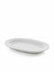 GTSA Platou de Servire Oval din Porțelan Albă 25x16.5buc 1buc