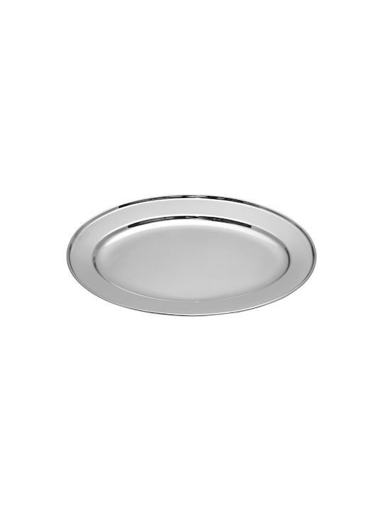 Platou de Servire Oval Inox Argint 1buc