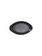 Risoli Servierplatte Oval aus Porzellan Schwarz 46x26.5cm 1Stück