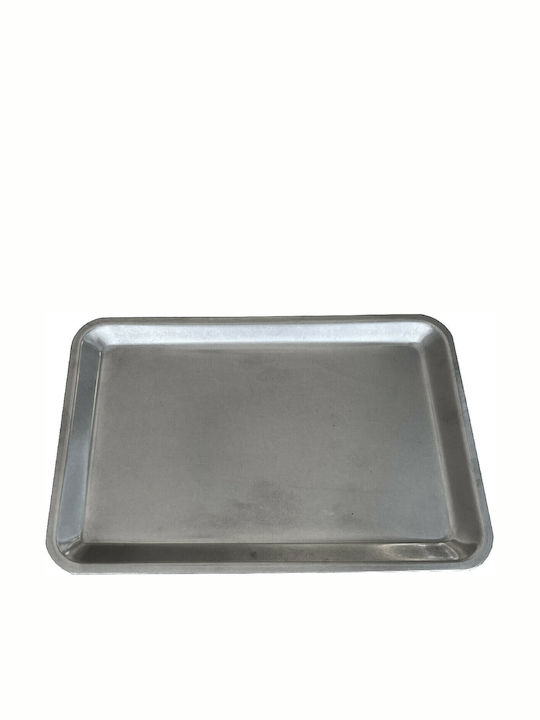 Narin Servierplatte Quadratisch Rostfreier Stahl Silber 32.5x22cm 1Stück