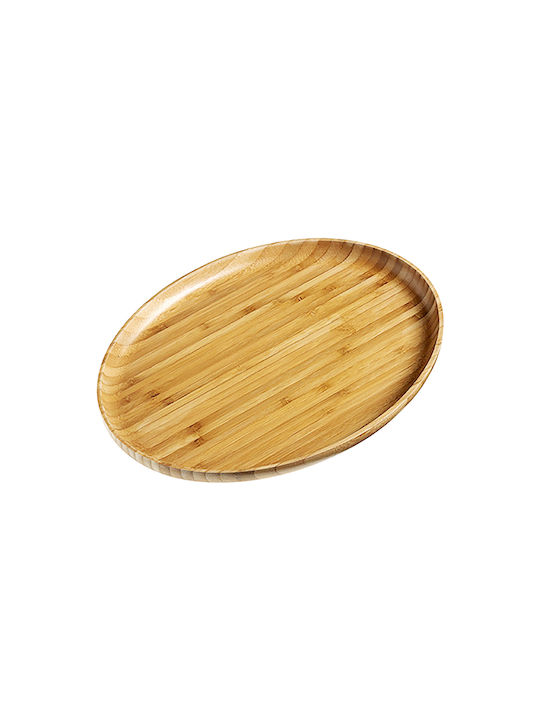 Leone Platou de Servire Oval Lemn Maro 32x24buc 1buc