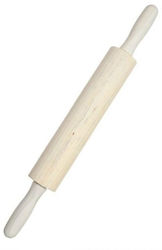 Wooden Kitchen Rolling Pin 33cm 1pcs Περιστρεφόμενος