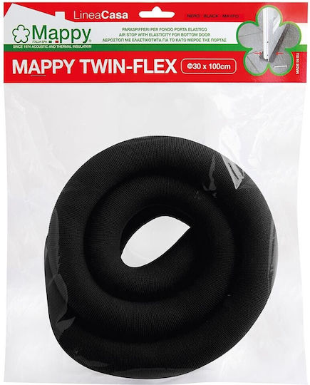 Mappy Self-Adhesive Tape Draft Stopper Door in Black Color 30cm