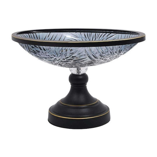 Fylliana Decorative Bowl Pedestal Gray 33x19x20cm