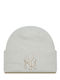 New Era Cuff Beanie Frauen Beanie mit Rippstrick in Beige Farbe