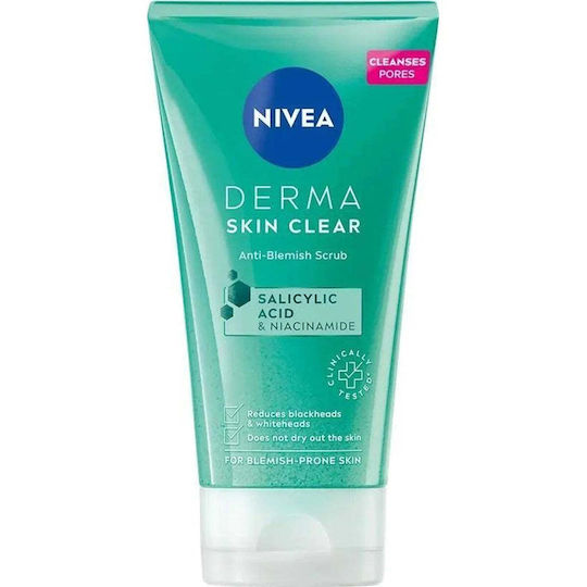 Nivea Derma Skin Clear Cream for Face Scrub 150ml