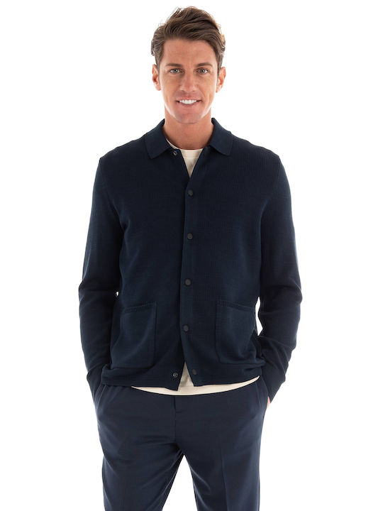 Marc O'Polo Men's Knitted Cardigan Navy Blue