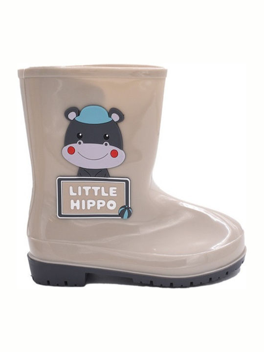 Jomix Παιδικές Γαλότσες Little Hippo Γκρι