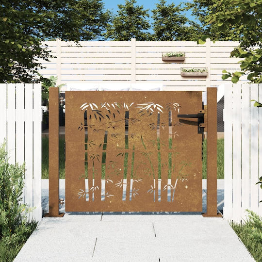 vidaXL Garten Tür für Zaun aus Bamboo in Braun Farbe 1.05m x 80cm