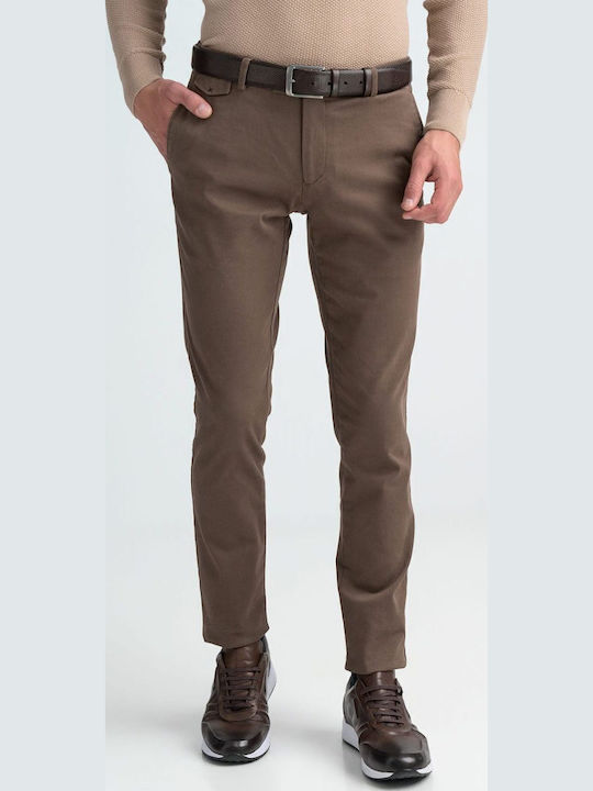 Monte Napoleone Hose Elastisch Beige