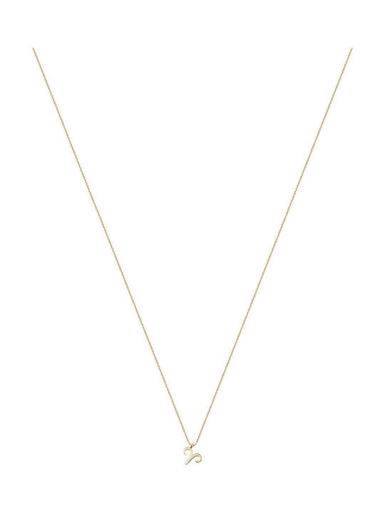 Al'Oro Halskette Tierkreiszeichen Skorpion aus Gold 14K