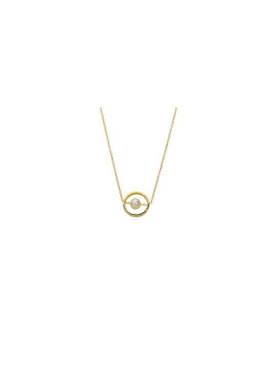 Ekan Necklace from Gold 14K with Pearls