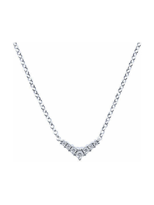 JewelStories Halskette aus Silber mit Zirkonia