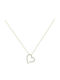 Art d or Charm mit Design Herz aus Gold 9 K mit Zirkon