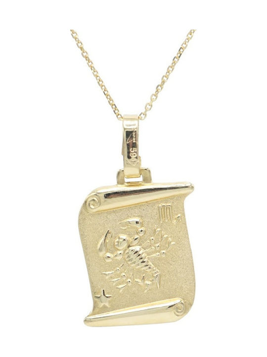 Ortaxidis Charm Tierkreiszeichen Skorpion aus Gold 14K