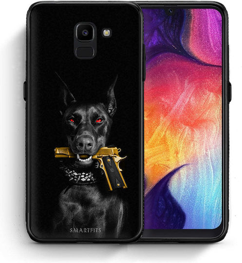 Smartfits Gun Back Cover Black (Galaxy J6)