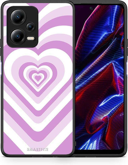 Smartfits Hearts Back Cover Μαύρο (Poco X5)