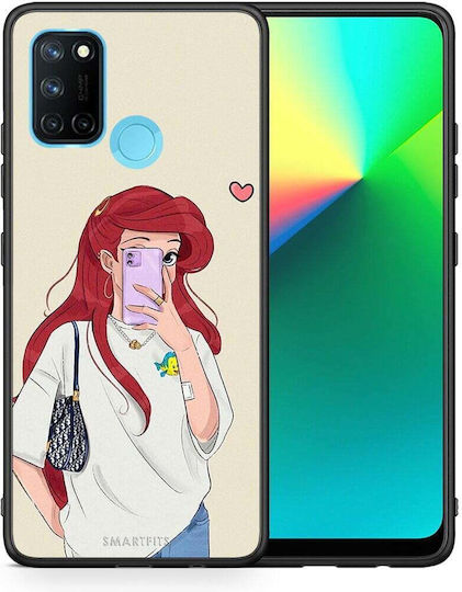 Smartfits Mermaid Back Cover Alb (Realme 7i)