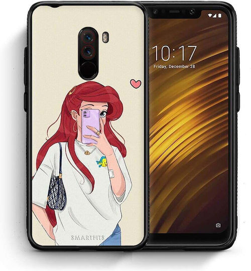 Smartfits Mermaid Umschlag Rückseite Weiß (Pocophone F1) A00_SM1-XI-POCF1_WALKINGMERMAID_