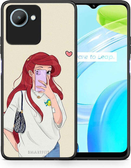 Smartfits Mermaid Back Cover Λευκό (Realme C30)