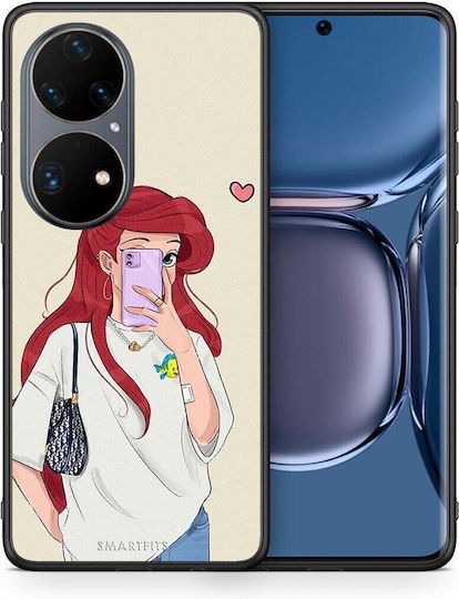 Smartfits Mermaid Back Cover White (Huawei P50) A00_SM1-HU-P50PR_WALKINGMERMAID_