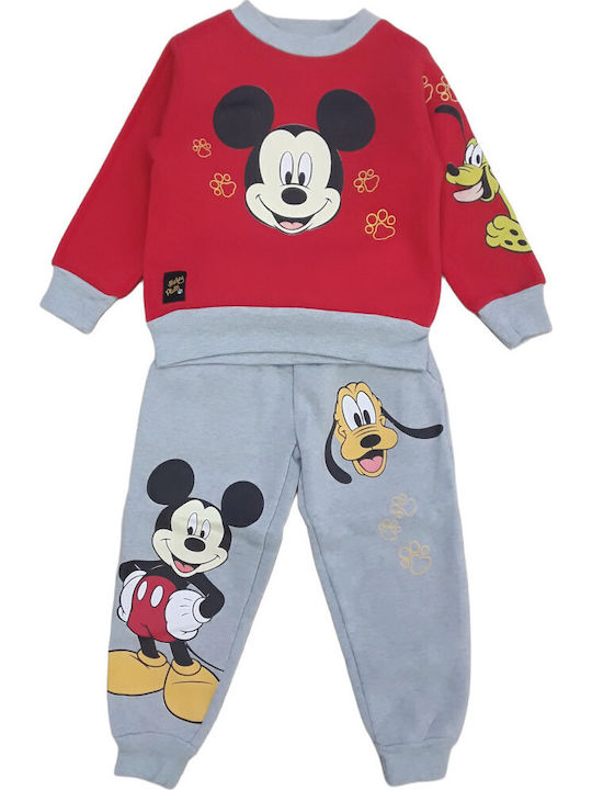 Παιδικό Σετ Φόρμας Κόκκινο 2τμχ Mickey Mouse