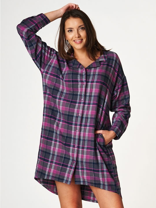 Key Winter Women's Nightdress Purple