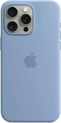 Apple Silicone Case with MagSafe Umschlag Rückseite Silikon Winter Blue (iPhone 15 Pro Max)