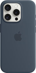 Apple Back Cover Silicon Albastru (iPhone 15 Pro)