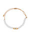 Excite-Fashion Bracelet Macrame made of Steel Gold Plated B-1400-01-01-49