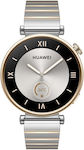 Huawei Watch GT 4 Oțel inoxidabil 41mm Rezistent la apă cu pulsometru (Curea din piele albă)