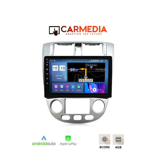 Carmedia Car Audio System for Chevrolet Lacetti 2005 (Bluetooth/USB/WiFi/GPS/Apple-Carplay/Android-Auto) with Touch Screen 9"