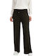 Women's Fabric Trousers Black