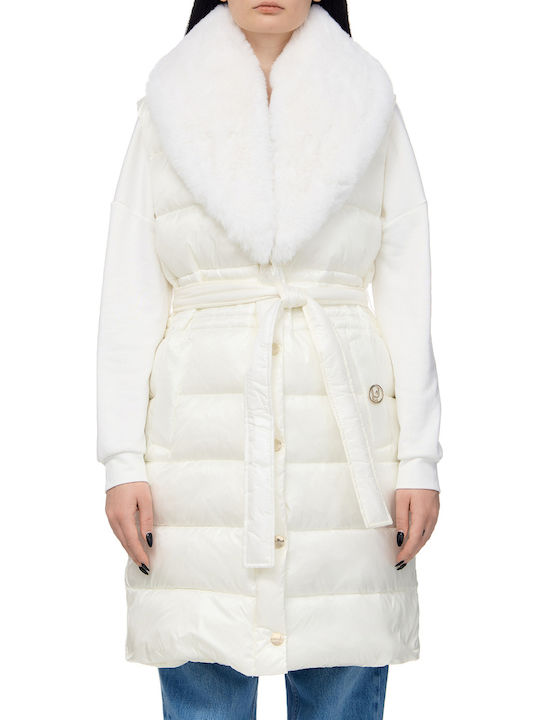 Hero Women's Short Puffer Jacket for Winter White