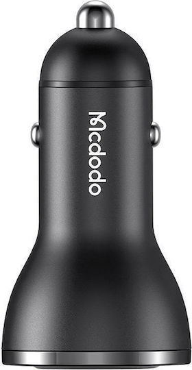 Mcdodo Mcdodo Handy-Autoladegerät 95W 5A mit Anschlüssen: 1xUSB 1xType-C Schwarz Farbe