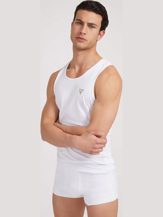 Мъжки Тениски Без Ръкави в Бял Цвят 2Pack
