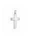 Papoulidis Jewellery Men's White Gold Cross 14K with Chain