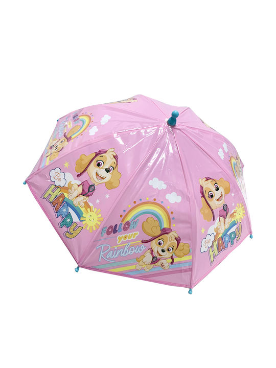 Guy Laroche Paw Patrol Umbrelă Pentru Fete Baston Roz 38 cm