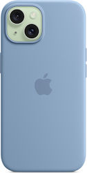 Apple Silicone Case with MagSafe Back Cover Silicone Blue (iPhone 15)