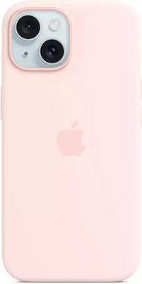 Apple Silicone Case with MagSafe Back Cover Σιλικόνης Ροζ (iPhone 15)