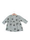 Kinderkleid Langärmelig Samt Grün