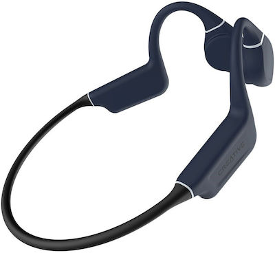 Creative Outlier Free Pro+ Bone Conduction Bluetooth Handsfree Ακουστικά με Αντοχή στον Ιδρώτα Midnight Blue / Matte Black