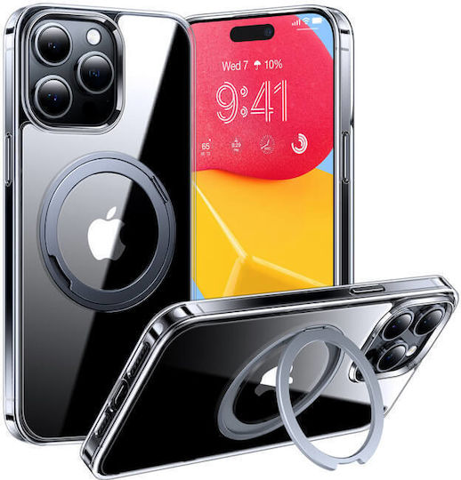 Torras Umschlag Rückseite Silikon Transparent (iPhone 15 Pro Max)