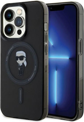 Karl Lagerfeld Ikonik Karl Back Cover Plastic Black (iPhone 15 Pro Max) KLHMP15XHFCKNOK